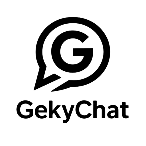 GekyChat logo, black